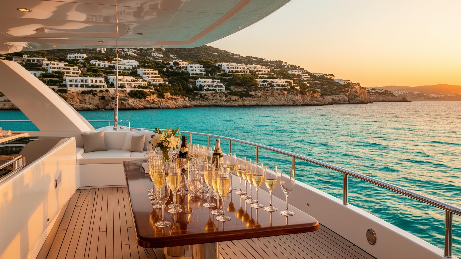 Eventos corporativos en barco en Ibiza