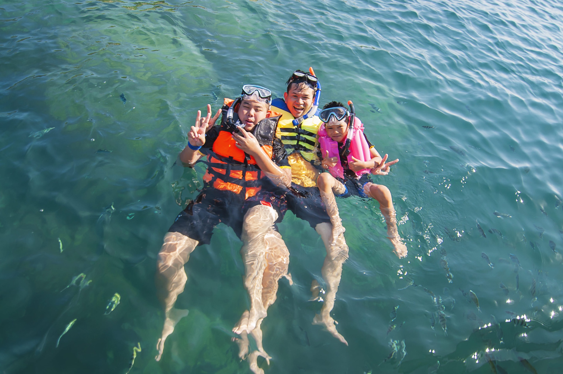 Baño y snorkel