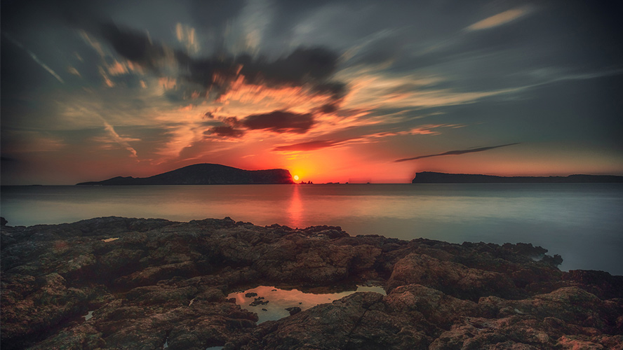 Puesta de sol en Ibiza